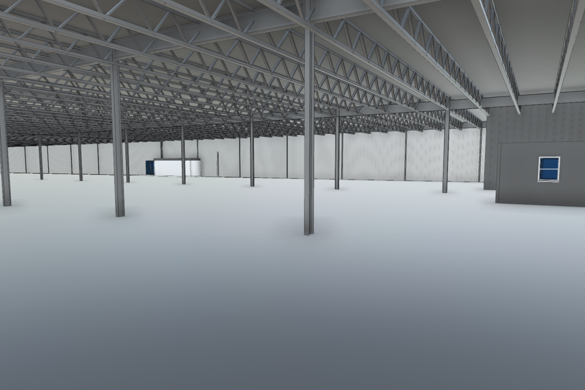 Revit warehouse model view
