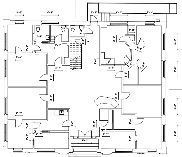 GeoMaus serving Hospitals- measured survey - floor plan medical facilities