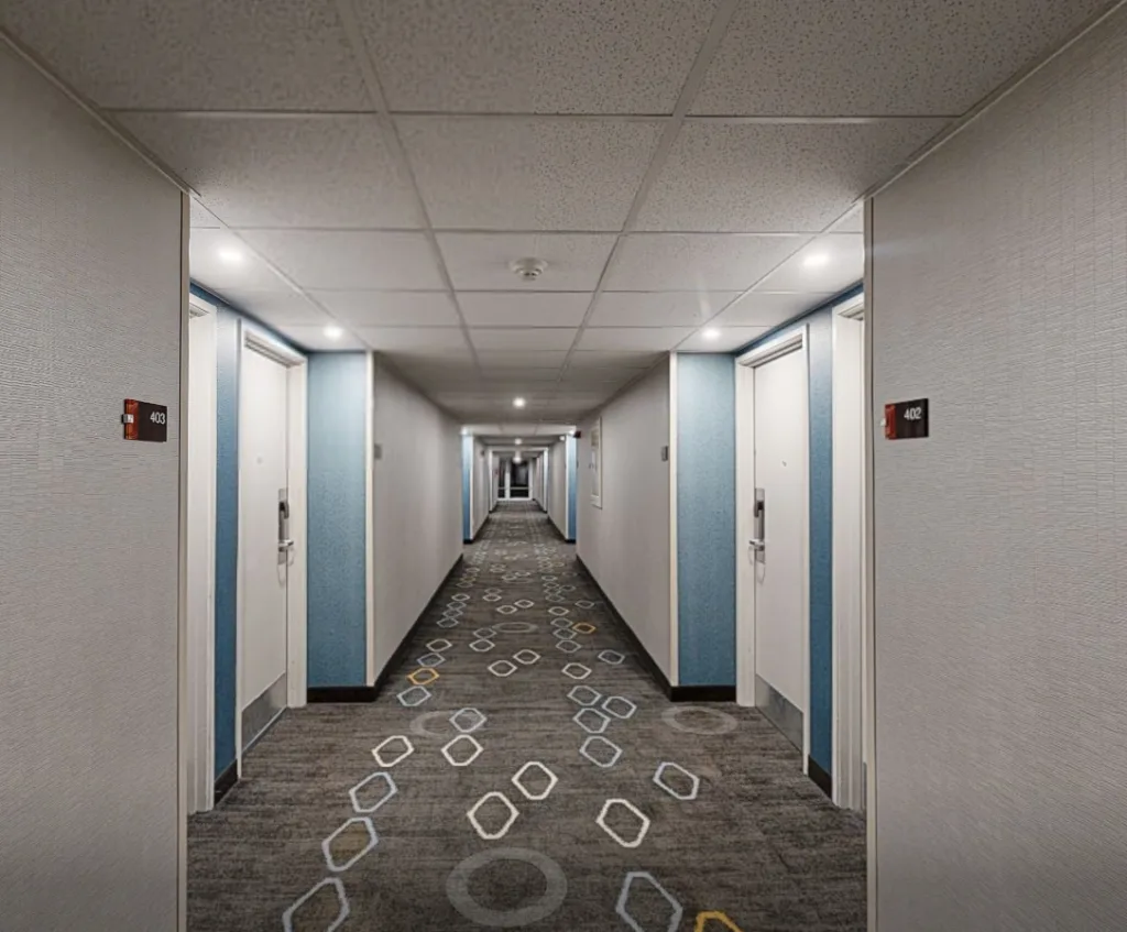Matterport tour - Hotel hallway 3D Walkthrough - 3D virtual tours - geomaus matterport