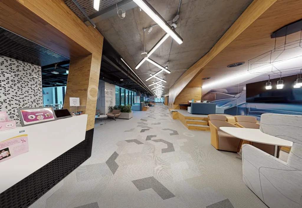 GeoMaus serving Corporate - Matterport gopro3 office tour - Office reception walkthrough