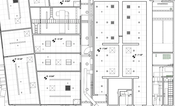 CAD Drawings - Reflected ceiling plan - MEP documentation - RCP Geomaus