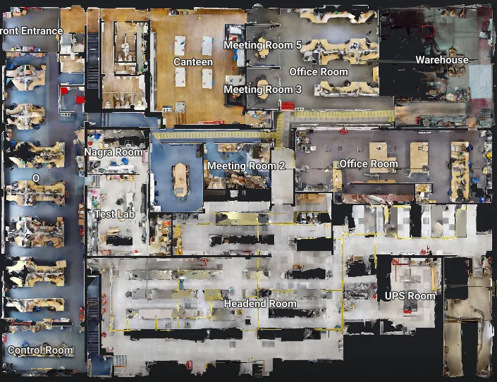GeoMaus serving Data Centers - Matterport 3D tour - Floor Plan