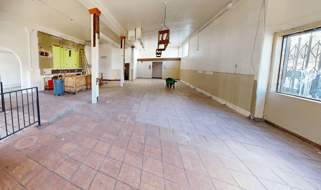 CA Restaurant - Before view of the space - 3D Virtual Tour - BIM Modelling Project