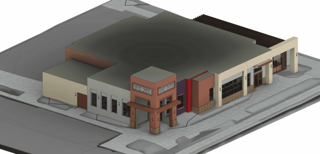Cupertino CA Hotel Laser Scanning - Restaurant BIM Modelling - Delivered Revit Model