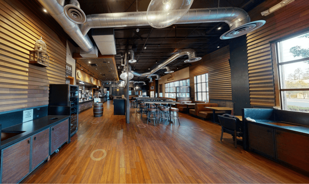 Cupertino CA Hotel interior prior to capture - Restaurant virtual tour - Dish n' Dash Measured Building Survey