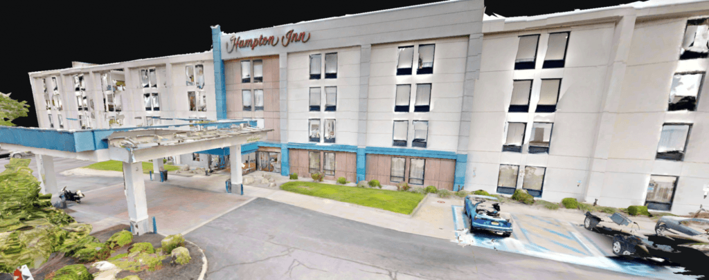 The Hampton Inn Middletown, NY - Image prior to scan - virtual Tour - Scan to BIM model