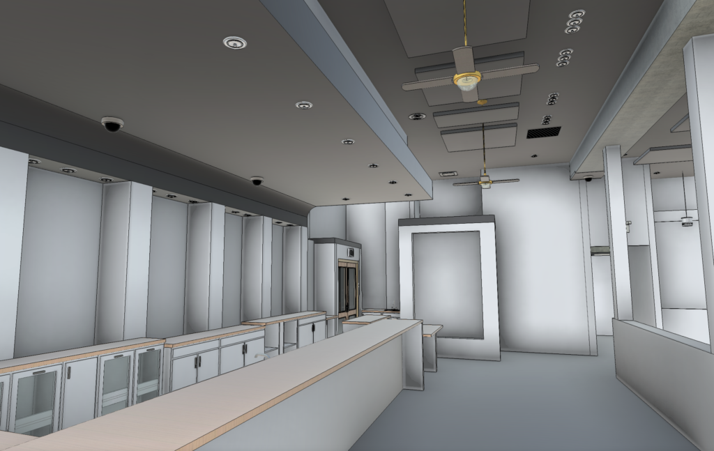 BIM Models for a resturant - As-built services in Florida - 3d Modelling