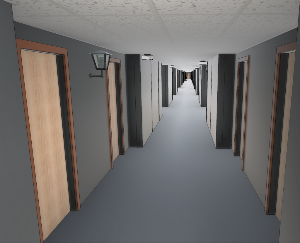 BIM Model of Hotel Lobby in Bangor-brewer