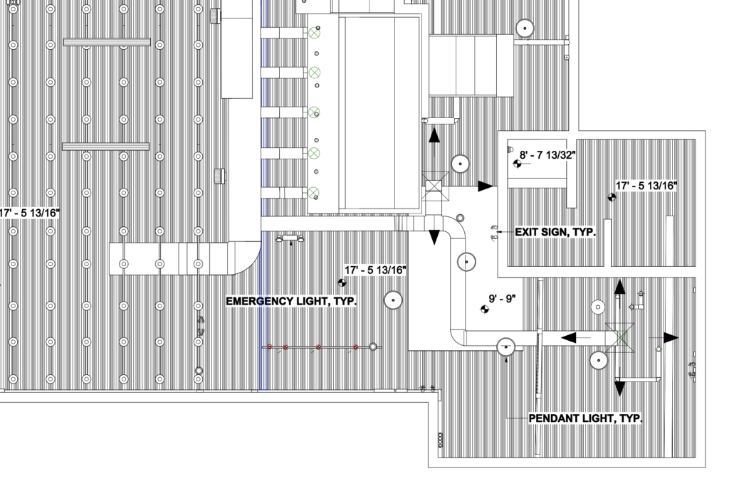Brooklyn NY Resturant CAD plan and refected ceiling