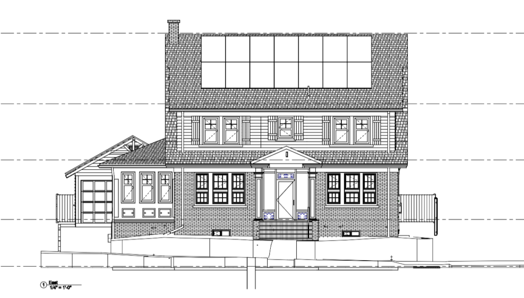 Tudor-style Luxury residential in New jersey - Existing condition survey with CAD plans, reflected ceilings and External elevation